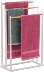 Handdoekrek badkamer - 45 cm breed - staand - bamboe, Nieuw, Ophalen of Verzenden