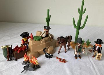 Playmobil Western: Bandieten+schuilplaats 5250 & Sherif 5251 beschikbaar voor biedingen
