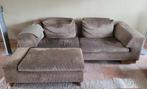 Leolux Bankstel/ bank (2+3 zits) + Poef, Ophalen, Gebruikt, Design, 75 tot 100 cm