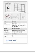 Ruime melkwitte kledingkast - 360 cm lang, Met deur(en), Overige materialen, Gebruikt, 200 cm of meer