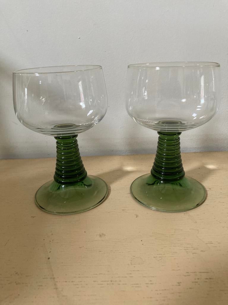 4 Roemer glazen elzas, Ophalen of Verzenden, Zo goed als nieuw, Overige typen