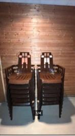 vintage designer stoelen Pierre Paulin - Massonnet stukprijs, Huis en Inrichting, Stoelen, Ophalen, Kunststof, Bruin, Vijf, Zes of meer stoelen