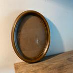 Vintage Ovale Fotolijst Italië met gebold glas, Ophalen of Verzenden, Gebruikt, Overige materialen, Minder dan 50 cm