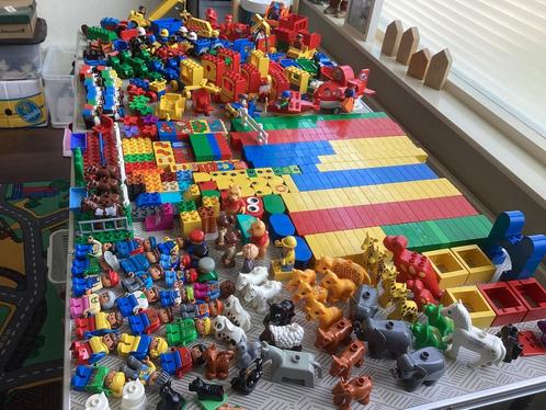 Lego Duplo groot lot,beestjes,blok,auto’s,popjes,wagon,motor, Kinderen en Baby's, Speelgoed | Duplo en Lego, Gebruikt, Duplo, Ophalen of Verzenden