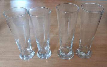 2 sets hoge glazen voor waxine lichthouders beschikbaar voor biedingen