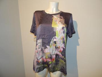 Marccain mooi shirt zijde voorkant lely print kleuren N6/44 beschikbaar voor biedingen