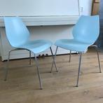8 Kartell Maui design stoel stoelen lichtblauw modern, Huis en Inrichting, Stoelen, Ophalen, Twee, Blauw, Nvt