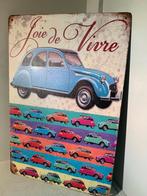Citroën 2CV - Metalen Vintage Bord/Sign - Joie de Vivre, Ophalen of Verzenden, Nieuw