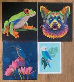 4 schilderijtjes 24 x 27 Diamond Painting, Hobby en Vrije tijd, Verzenden, Zo goed als nieuw