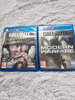 Call of Duty: WW2 (PS4) en Call of Duty Modern warfare ps4, Spelcomputers en Games, Games | Sony PlayStation 4, Online, Vanaf 18 jaar