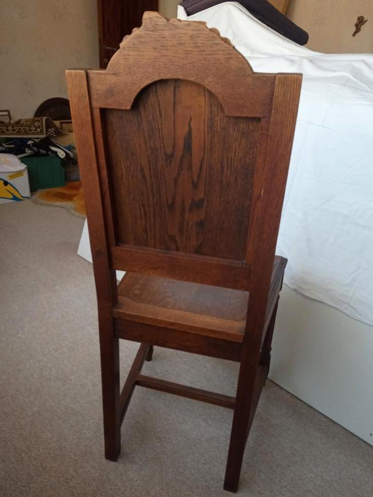 Antieke Eiken Stoel, Antiek en Kunst, Antiek | Meubels | Stoelen en Banken, Ophalen
