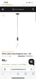 8x white label living hanglampen Yuna, Q, Q, Nieuw, Ophalen of Verzenden