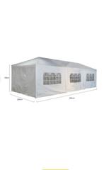 Plastic partytent 3x6 m met zijwanden, Ophalen, Gebruikt, Opvouwbaar, Partytent