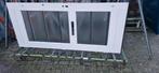 Hardhouten deuren voordeur terrasdeur, Doe-het-zelf en Verbouw, Gebruikt, Deurkozijn, Hout, Ophalen