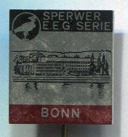 SPERWER E.E.G. BONN blik speldje ( L_015 ), Verzamelen, Speldjes, Pins en Buttons, Zo goed als nieuw, Speldje of Pin, Merk, Verzenden