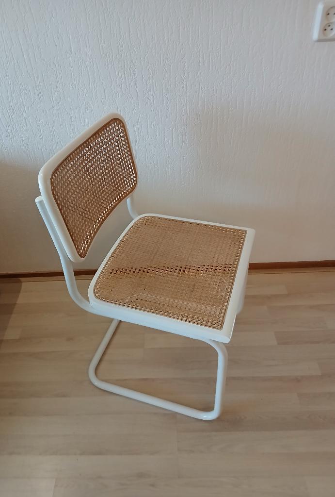 Buisframe stoel - Webbing – Breuer – Thonet -  Cesca stijl, Huis en Inrichting, Stoelen, Gebruikt, Eén, Hout, Metaal, Bruin, Ophalen