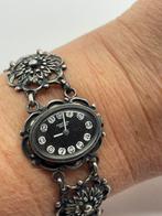 A403 Prachtige zilveren armband horloge, Sieraden, Tassen en Uiterlijk, Antieke sieraden, Ophalen of Verzenden, Zilver, Armband