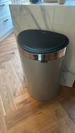 Brabantia Touch Bin 40 liter Metallic Grey, Huis en Inrichting, Woonaccessoires | Prullenbakken, Ophalen, Gebruikt, 50 tot 75 cm