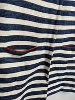 Pom Amsterdam x Katja Schuurman blauw gestreepte jasje 2/38, Kleding | Dames, Maat 38/40 (M), Blauw, Pom Amsterdam B.V., Ophalen of Verzenden