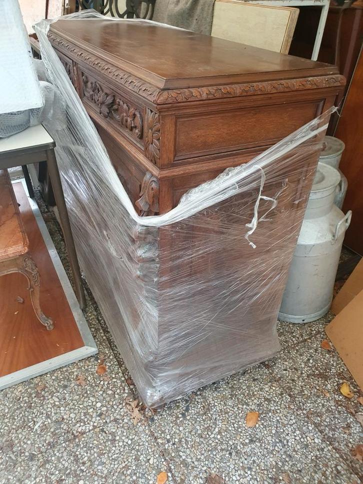 Antiek Houten Dressoir, mooi houtsnijwerk omstreeks 1880, Antiek en Kunst, Antiek | Meubels | Kasten, Ophalen