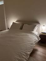 Gestoffeerd Bed Opbergruimte 160 x 200, Ophalen, Tweepersoons, Zo goed als nieuw, 160 cm