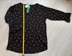 Zwart shirt met goudkleurige print - Nieuw!, Kleding | Dames, Zeeman, Zwart, Maat 42/44 (L), Nieuw