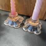 Art Deco Kandelaars / Kaarsenstandaards - licht Beschadigd, Overige materialen, Gebruikt, Overige kleuren, Ophalen of Verzenden