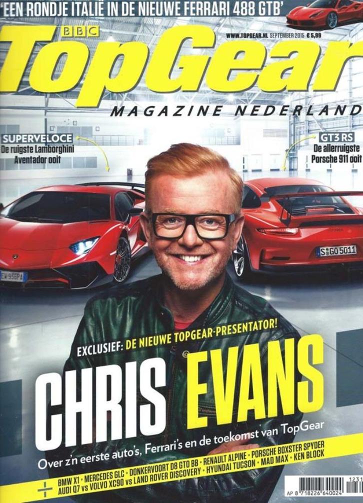 Topgear 123 2015  ( NL ) : Ferrari 488 GTB - Donkervoort D8, Boeken, Auto's | Folders en Tijdschriften, Gelezen, Algemeen, Ophalen of Verzenden