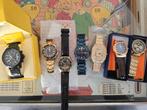 7 horloges te koop € 200 euro, Ophalen of Verzenden, Zo goed als nieuw, Zwart, Jongen of Meisje