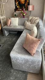 Eetkamerbank grijs, nog als nieuw 175x220, Ophalen of Verzenden, Zo goed als nieuw, Vierpersoons of meer, Stof