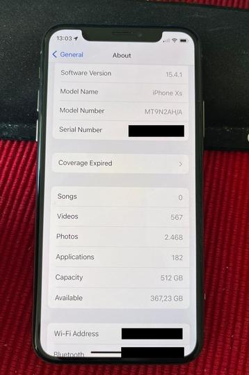 iphone xs 512gb goud / gold / in doosje beschikbaar voor biedingen