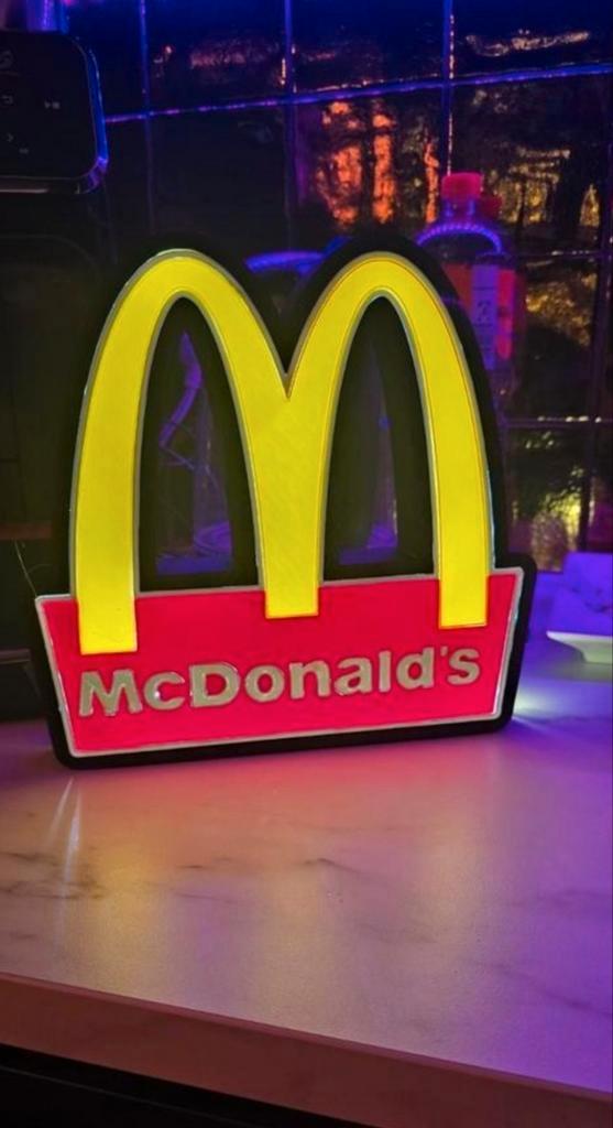 Unieke McDonald's Reclame Lamp, Verzamelen, Merken en Reclamevoorwerpen, Nieuw, Lichtbak of (neon) lamp, Ophalen of Verzenden