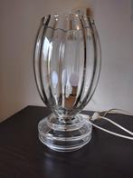 Glazen tafellamp, Huis en Inrichting, Lampen | Tafellampen, Ophalen, Zo goed als nieuw, Glas, Minder dan 50 cm