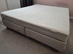 Boxspring 160x200, Huis en Inrichting, Ophalen, Beige, Tweepersoons, Zo goed als nieuw