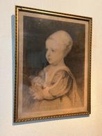Antieke prent gravure James Duke of York als kind, Antiek en Kunst, Ophalen of Verzenden