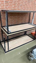 Tafel licht eiken, Ophalen, In hoogte verstelbaar, Zo goed als nieuw