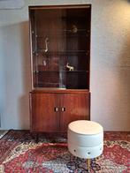 Vintage retro kast/vitrinekast/palissander jr. 60, Verzamelen, Retro, Ophalen of Verzenden, Huis en Inrichting