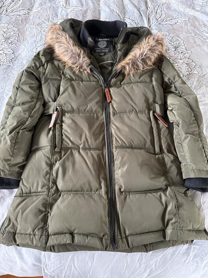 Groene Geographical Norway Winterjas Dames - XL, Kleding | Dames, Jassen | Winter, Zo goed als nieuw, Maat 46/48 (XL) of groter