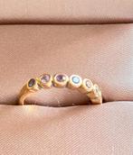 Bron Confetti Ring, Sieraden, Tassen en Uiterlijk, Ophalen, Gebruikt, Kleiner dan 17, Met edelsteen