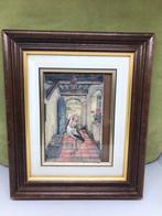 3D schilderijtje Anton Pieck, ooievaar met baby (070621), Ophalen of Verzenden, Minder dan 50 cm, Schilderij, Minder dan 50 cm