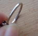 zilveren ring met mooi bewerkt hart [039], Sieraden, Tassen en Uiterlijk, Ringen, 20 of groter, Dame, Zo goed als nieuw, Zilver