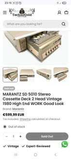 Marantz SD 5010 cassettedeck in zeer goede staat. Foto volgt, Ophalen of Verzenden, Marantz