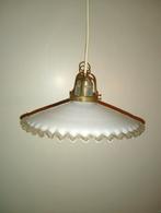 Vintage Frans opaline hanglampje, Huis en Inrichting, Lampen | Hanglampen, Ophalen of Verzenden, Gebruikt, Minder dan 50 cm
