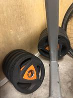 10 x 10kg Ziva pu tri-grip schijven (50mm), Sport en Fitness, Ophalen, Gebruikt, Halterset