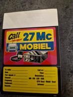 3381 Vintage Call 27 Mc Mobiel Sticker, Ophalen of Verzenden, Gebruikt