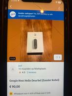 Google nest deurbel zonder kabel, Beweging, Detector, Sensor of Melder, Ophalen of Verzenden, Zo goed als nieuw