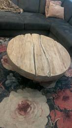 Unieke Boomstam Salontafel - 300 jaar oud!, Ophalen, Gebruikt, 100 tot 150 cm, Rond