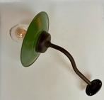 Originele Franse Zwanenhals Buitenlamp, Ophalen of Verzenden, Gebruikt, Glas