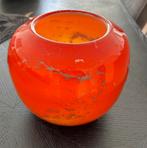 Oranje vaas Simais, Oranje, Ophalen of Verzenden, Minder dan 50 cm, Glas