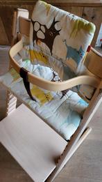 Stokke trip trap wit white wash, Stoelverkleiner, Gebruikt, Meegroeistoel, Ophalen